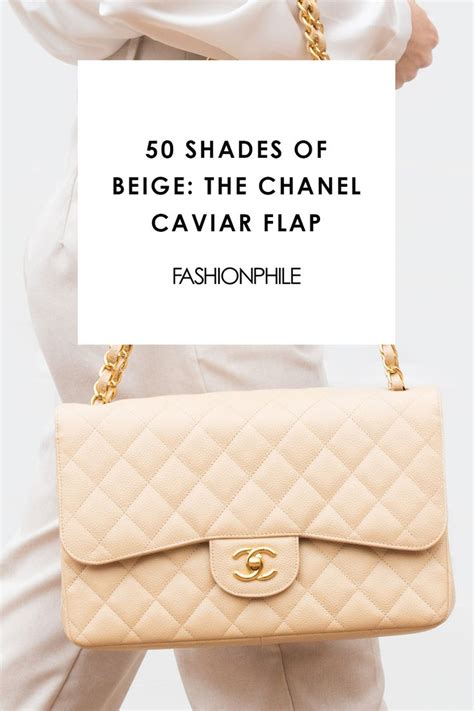 chanel classic beige caviar|50 Shades of Beige: The Chanel Caviar Flap.